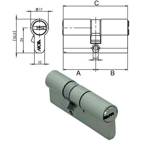 Cilindro Infilare  80-35-45 H35+45Kd Moia
