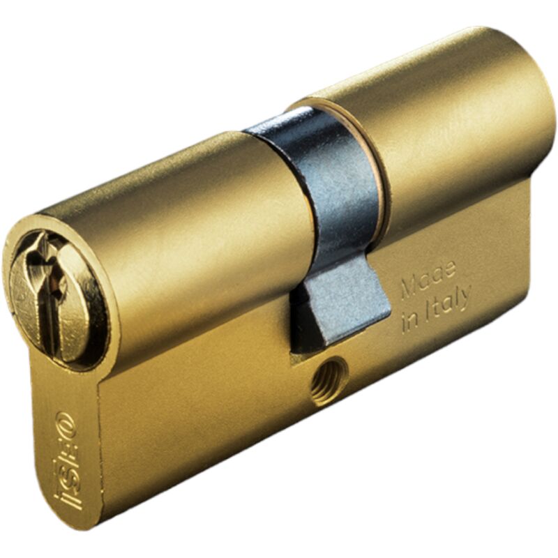 Isé - Cilindro ovale in ottone a 5 perni per serrature a infilare centrale e decentrato iseo Art. 8209 - Centrale