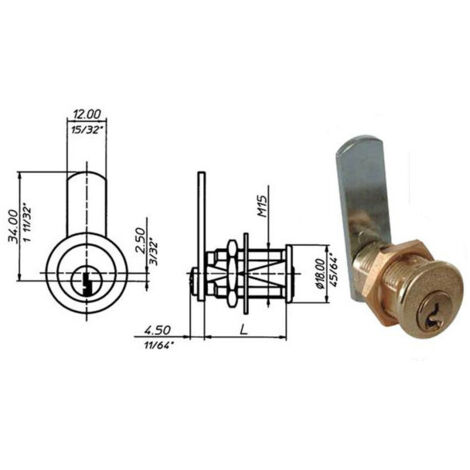 Cilindro Levetta de 16 mm 2151 Meroni