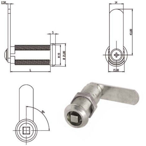 Cilindro Levetta de 20 mm Cuadro 162100 Omr