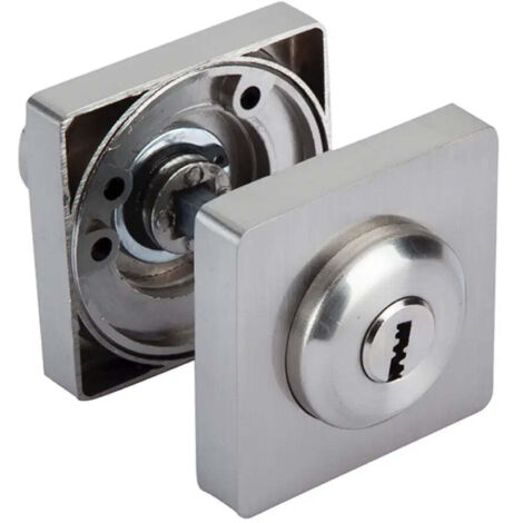 Cilindro muletilla puerta cuadrada níquel satinado 50mm