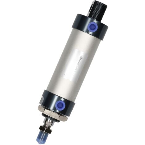 Cilindro neumático MAL, diámetro de 40 mm, carrera de 75 mm, vástago de pistón roscado de aleación de aluminio, mini cilindro neumático de doble efecto