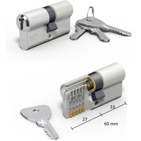 CILINDRO OMEC SAGOMATO SERIE 120 L DA MM.60 (27+33) IN ALLUMINIO