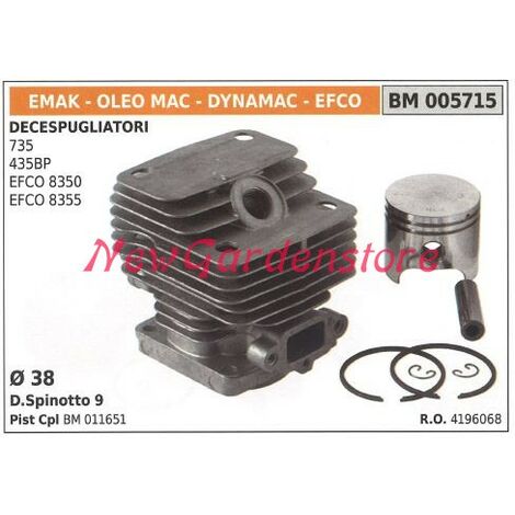 Cilindro pistone segmenti EMAK motore decespugliatore 735 435BP 005715