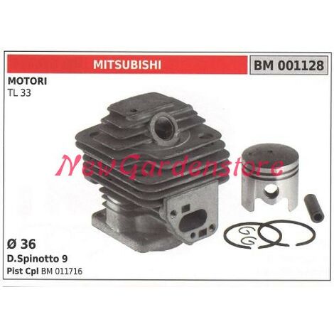 Cilindro pistone segmenti MITSUBISHI motore decespugliatore TL 33 001128