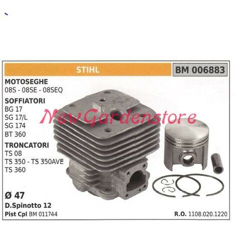 Cilindro pistone segmenti STIHL motore motosega 08S 08SE 08SEQ 006883