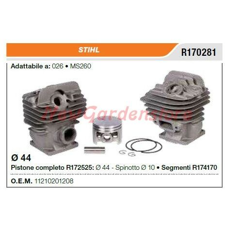 Cilindro pistone segmenti STIHL motosega 026 MS260 R170281