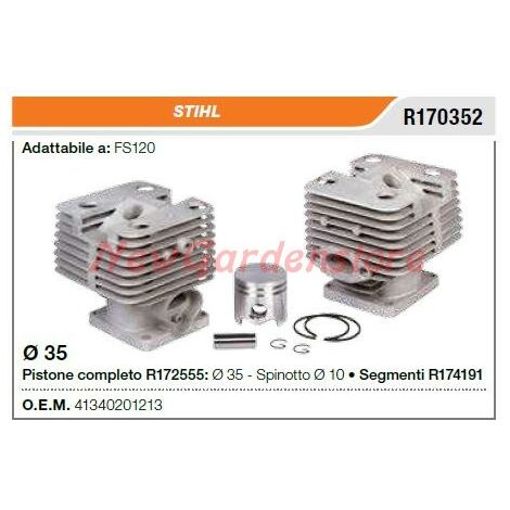Cilindro pistone segmenti STIHL motosega FS120 R170352