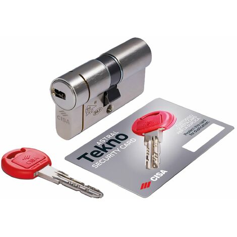 CISA CILINDRO PROFILATO DOPPIO ASTRAL TEKNO PRO mm 25+10+25 = 60 CISA 
