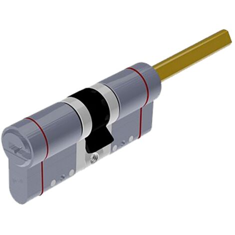 CILINDRO PROFILATO MODULARE PER POMOLO SERIE 'EVO K50 TOP' mm 26+10+26  62 (31+31) cromo satinato