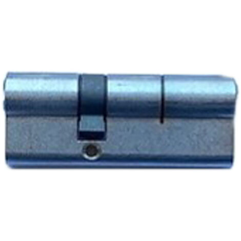 CILINDRO PROFILATO MODULARE SERIE 'EVO K1 TOP' mm 36+10+36 = 82 (41+41) cromo satinato  - SECUREMME