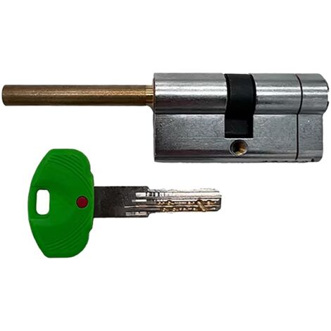 CILINDRO PROFILATO PER POMOLO SERIE 'EVO K22' mm 26+10+46  82 (31+51) cromo satinato