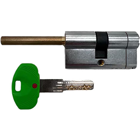 Cilindro profilo 26x10x46 cromo satinato