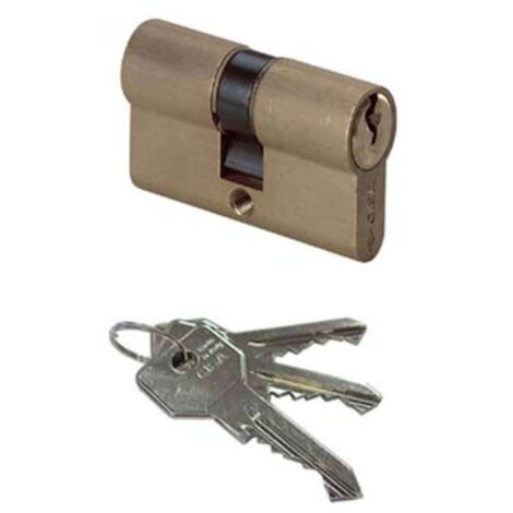 CILINDRO SAGOMATO 0G300 HAND CISA - OTTONE CHIAVI 3 CAMMA DIN MM 60 27+33 - 1 pezzo