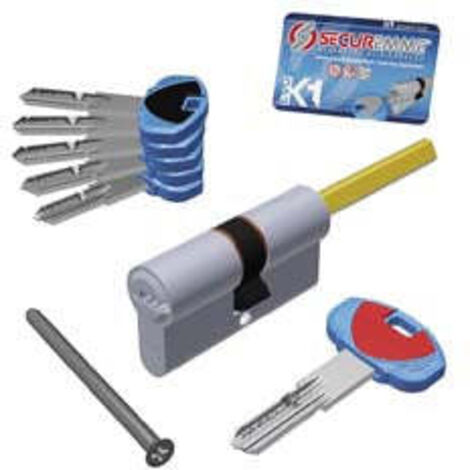 CILINDRO SAGOMATO 'EVO K1' CON PREDISPOSIZIONE POMOLO SECUREMME 70 mm (25+10+35)