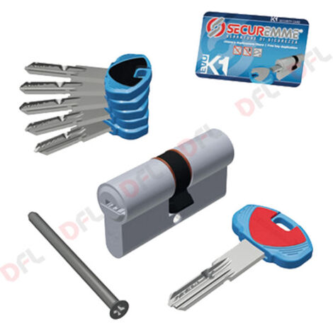 CILINDRO SAGOMATO 'EVOK1' mm 30 + 35 = 65  - SECUREMME