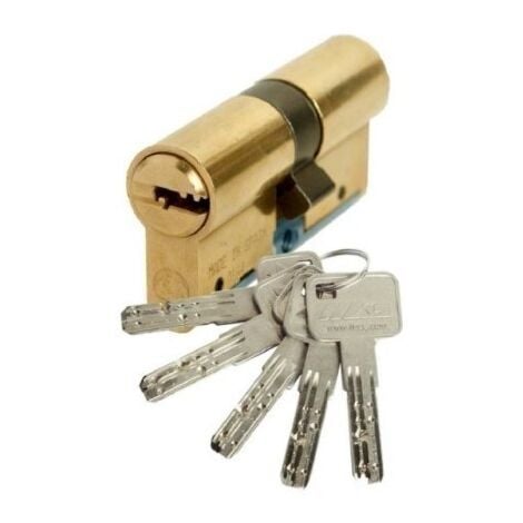 Cilindro Seguridad  30X30Mm C6 Laton Leva Larga Lince