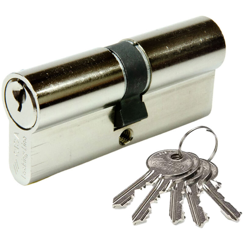 Cisa - cilindro logoline 30x40mm nichel camma