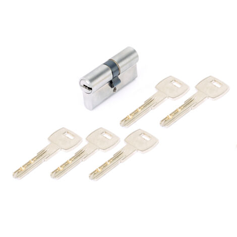 CILINDRO SICUREZZA CROMO MM.30+30 C/5 CHIAVI