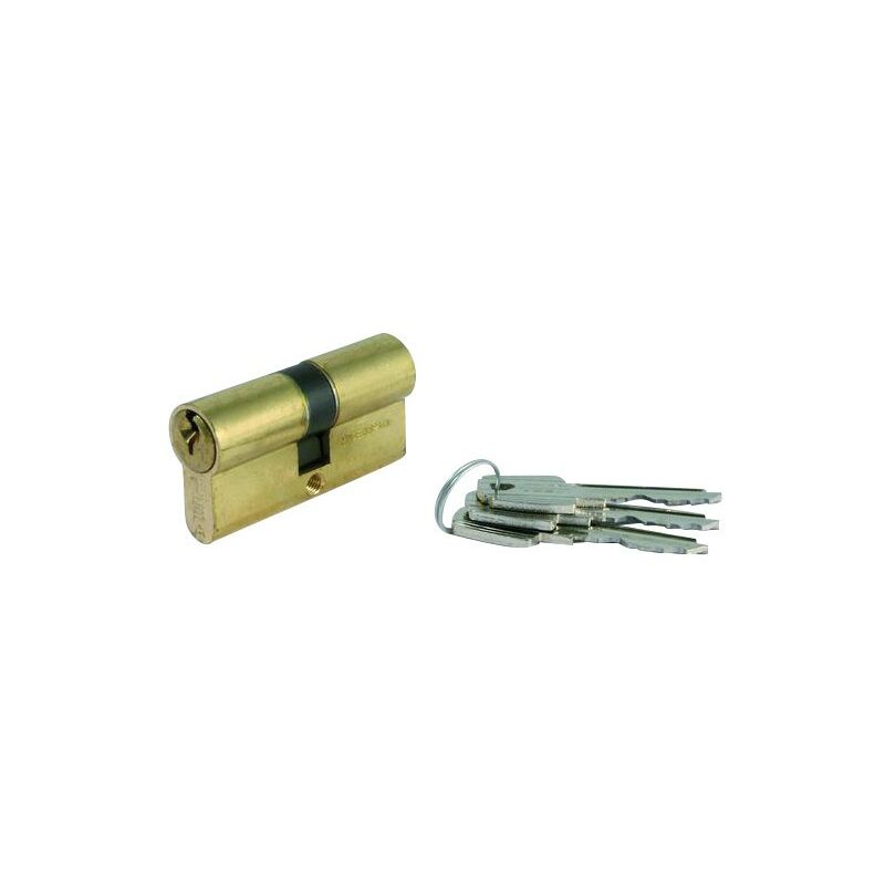 Image of Tesa - cilindro TE5 chiave in ottone chiave seghettata 35-35 camma corta - 52003535L