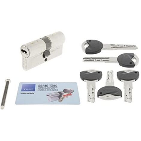 Cilindro TESA TX80 - 30x30mm - 5 chiavi - TX853030N