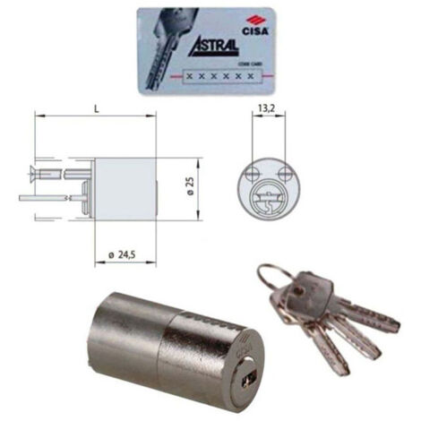 Cilindro Tondo Astral 50mm 0A210-50-0 per Porta Blindata Cisa