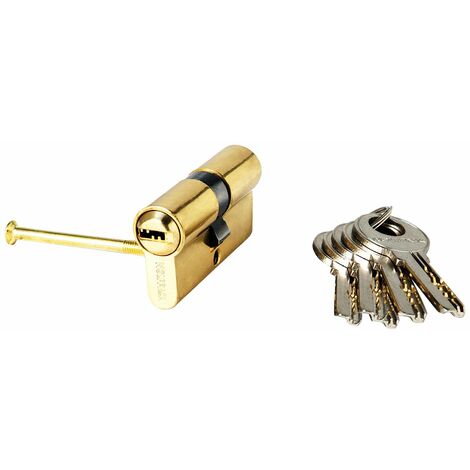 Cilindro Wolfpack Seguridad 30x30/15,0 Latonado 5 Llaves