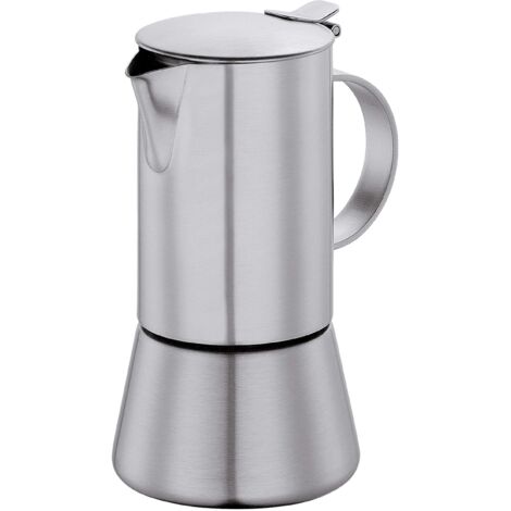 Cilio - Caffettiera Aida opaca, Acciaio INOX, acciaio inox, 12,5 x 11 x 21 cm