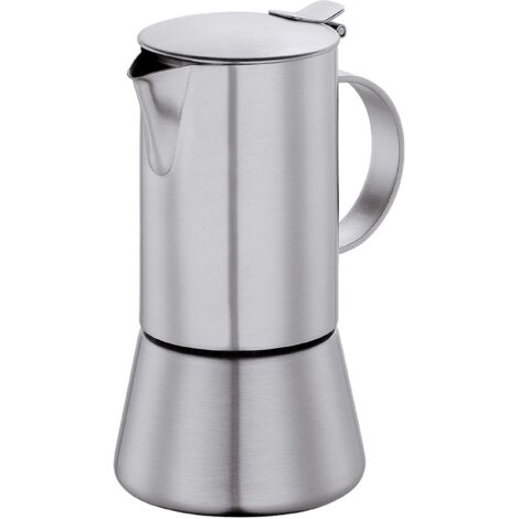 Cilio - Caffettiera Aida opaca, Acciaio INOX, acciaio inox, 12,5 x 11 x 21 cm