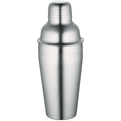 Cilio - Shaker per cocktail 0,5 l, in acciaio inox, argento, 20 x 9 x 9 cm