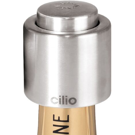 Cilio - Tappo per champagne, color argento