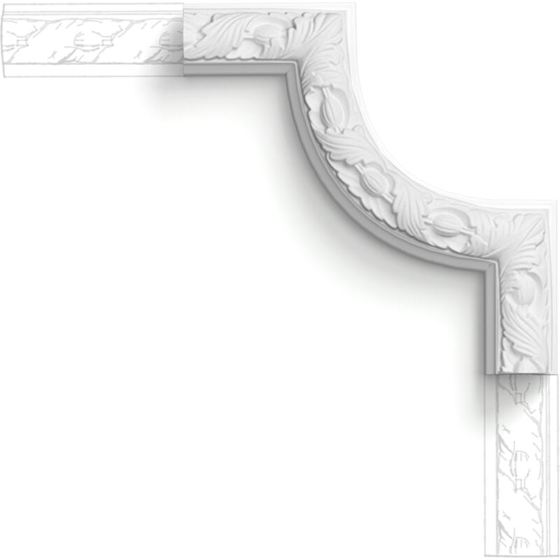 P101A Coin Cimaise Orac Decor - 24,5x2,4x24,5cm (h x p x l) - moulure décorative