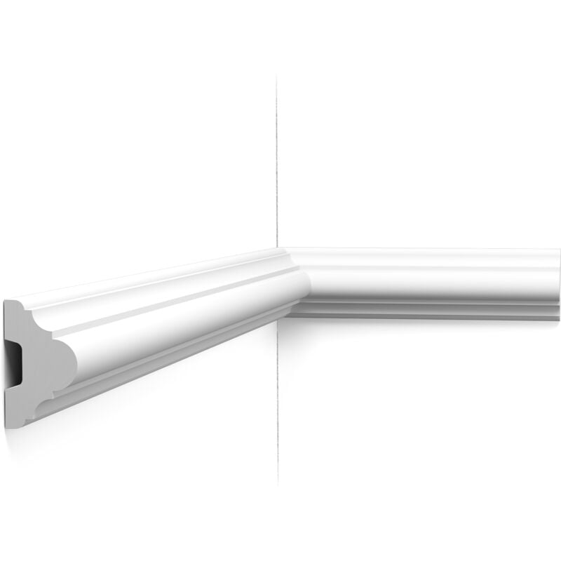 P4020 Cimaise murale Orac Decor - 5x3x200cm (h x p x l) - moulure décorative polyuréthane Carton 8 pièces