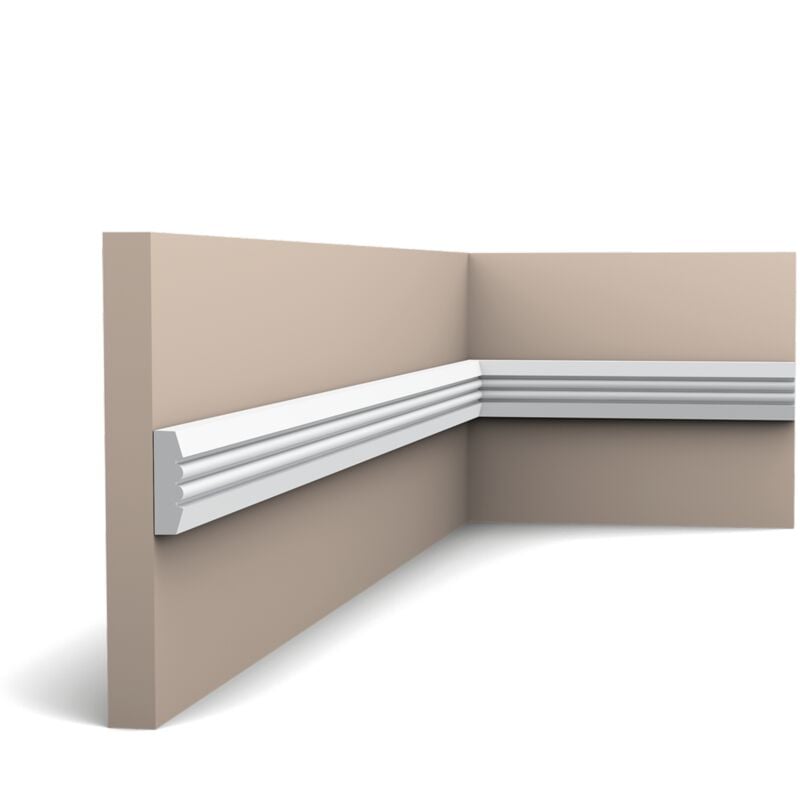 P5021 Cimaise murale Orac Decor - 3x1x200cm (h x p x l) - moulure décorative polyuréthane a l unité
