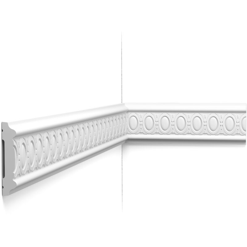 P7030 Cimaise murale Orac Decor - 8,5x1,5x200cm (h x p x l) - moulure décorative polyuréthane a l unité