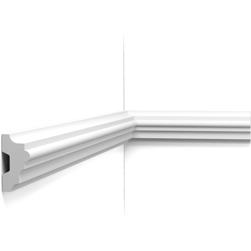 P9040 Cimaise murale Orac Decor - 5x2,5x200 (h x p x L) - moulure décorative polyuréthane A l'unité