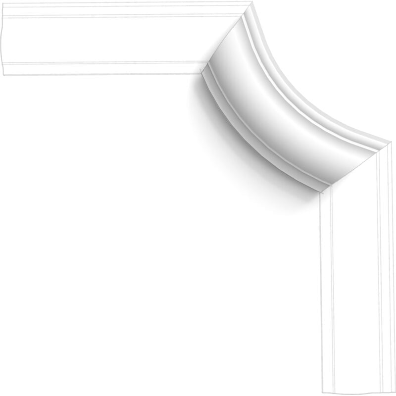 P801C Coin cimaise Orac Decor - 8,5x2,5x8,5cm (h x p x l) - élément décoratif po