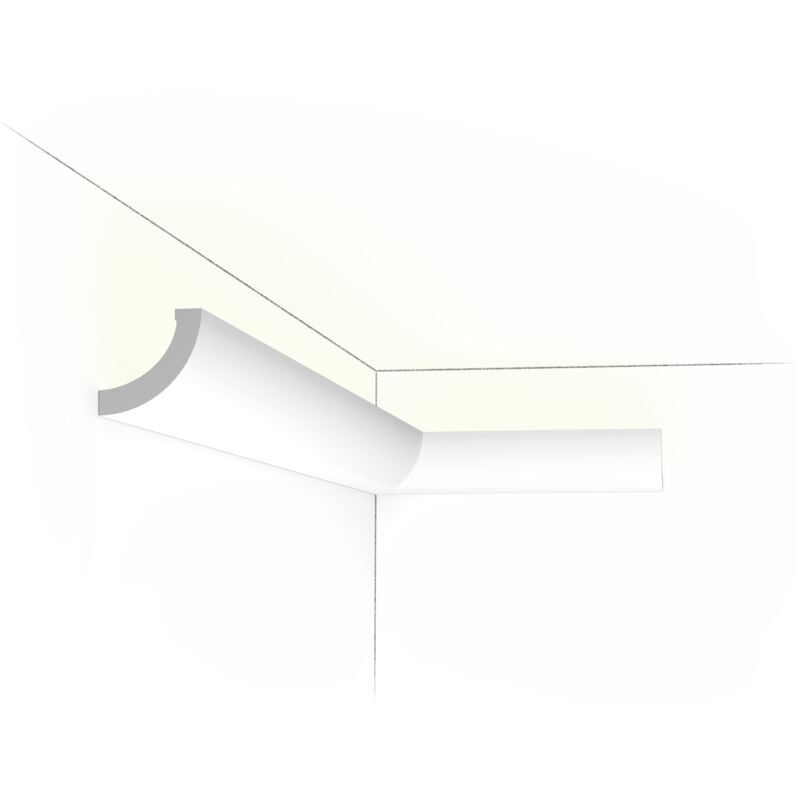 C362 Corniche plafond pour éclairage indirect Orac Decor - 5x5x200cm (h x p x l) - moulure décorative polyuréthane a l unité