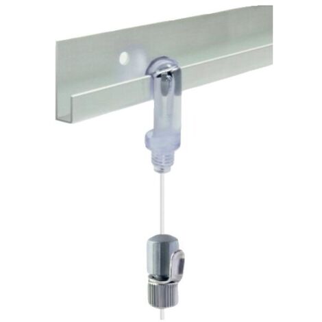 Cimaise en kit H20 - adhésif - longueur 2 m - finition blanc - avec 2 fils de suspension - CIVIC