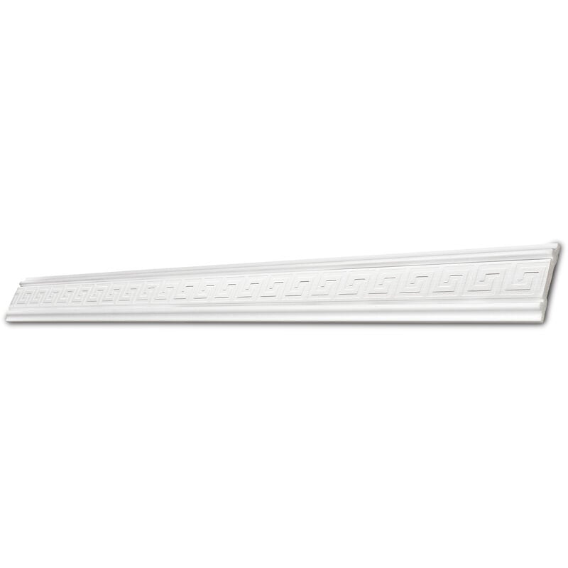 Cimaise Melanie - polystyrène extra dur - blanc - 48 mm - long. 2 m - 5 pces (=10 m) - blanc - Decosa