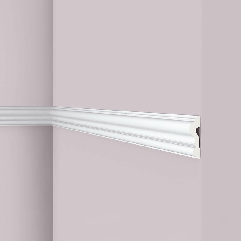 Cimaise NMC Z1360 arstyl Noel Marquet Moulure décorative Moulure en stuc design intemporel classique blanc 2 m