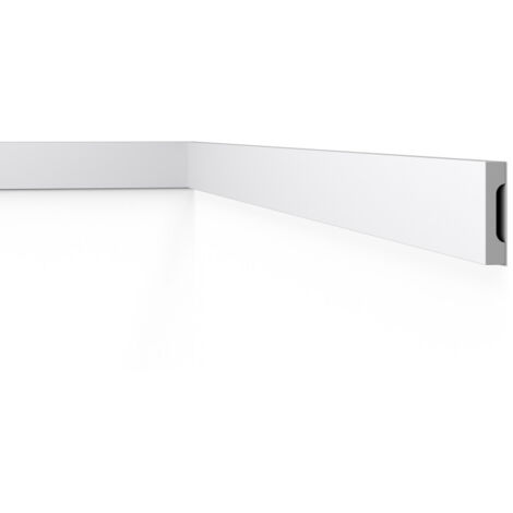 Cimaise polystyrène HD 70mm x 15mm x 2000mm – Étanche et recyclable – Résiste aux chocs – Pour salles de bains et pièces animées – Decoflair - HD 70 X