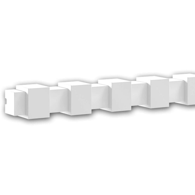 Cimaise Profhome 151803 Frise Moulure en stuc Moulure décorative design moderne blanc 2 m