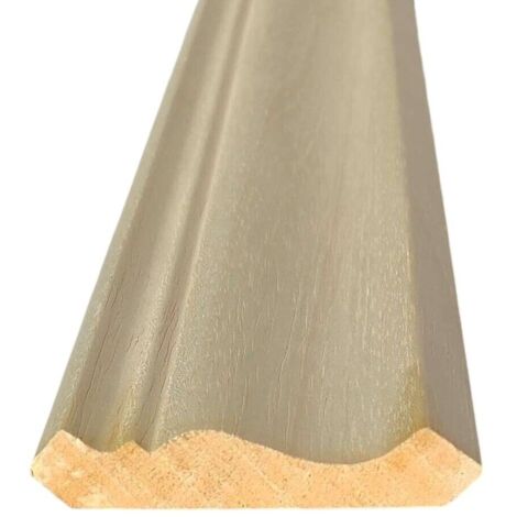 Cimasa cornice per mobili e cucine in legno di ayous grezza mm 16 x 84 x 2700