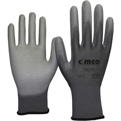 Cimco 141260 Skinny Soft grau Nylon Arbeitshandschuh Größe (Handschuhe): 9, L EN 388    1 Paar