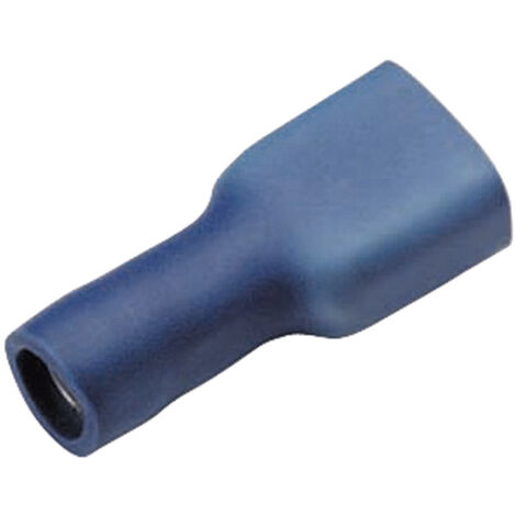 Cimco 180246 Flachsteckhülse  Steckbreite: 2.8 mm Steckdicke: 0.5 mm 180 ° Vollisoliert Blau 1 St.
