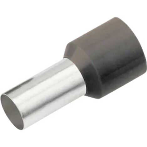 Cimco 187119 Embout simple d'extrémité de câble 1.5 mm² partiellement isolé noir 100 pc(s) Y013283