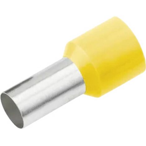 Cimco 187215 Embout simple d'extrémité de câble 1 mm² partiellement isolé jaune 100 pc(s) Y013453