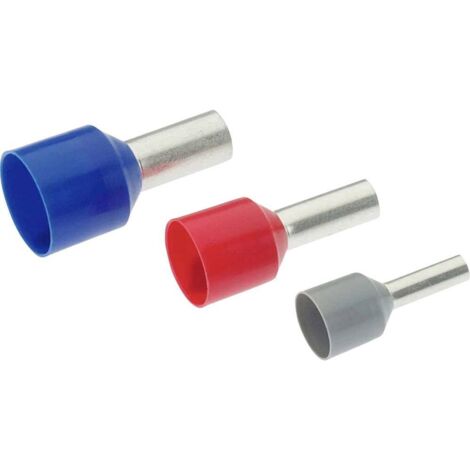 Cimco 187306 Embout simple d'extrémité de câble 10 mm² partiellement isolé rouge 100 pc(s) Y018723