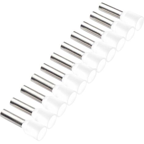Cimco 187505 Embout simple d'extrémité de câble 0.5 mm² partiellement isolé blanc 500 pc(s) Y018313